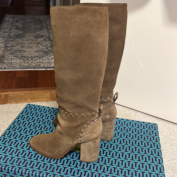 Tory Burch Contraire 90MM suede knee boots - Picture 3 of 16